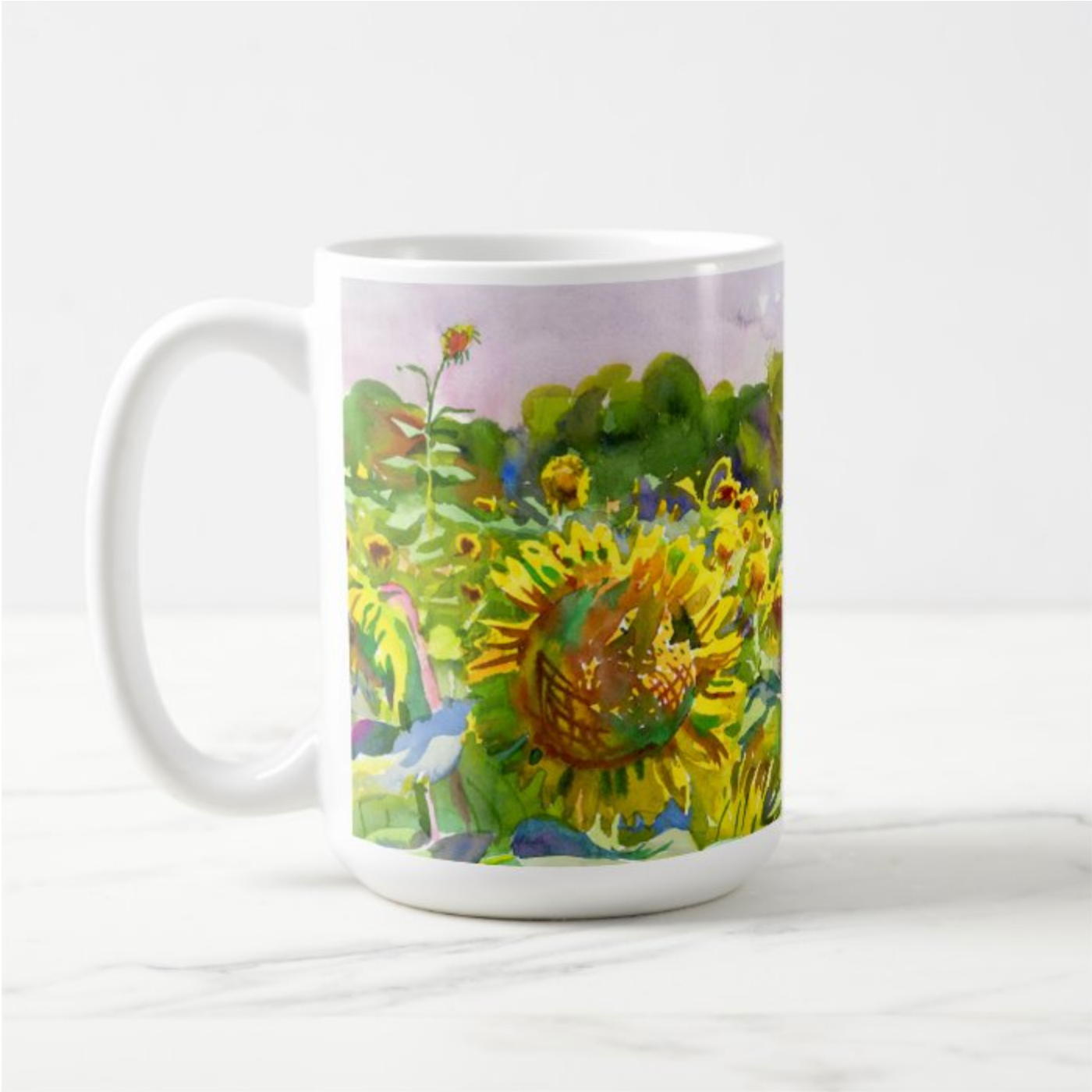 15 oz Mug | Field of Sunflowers