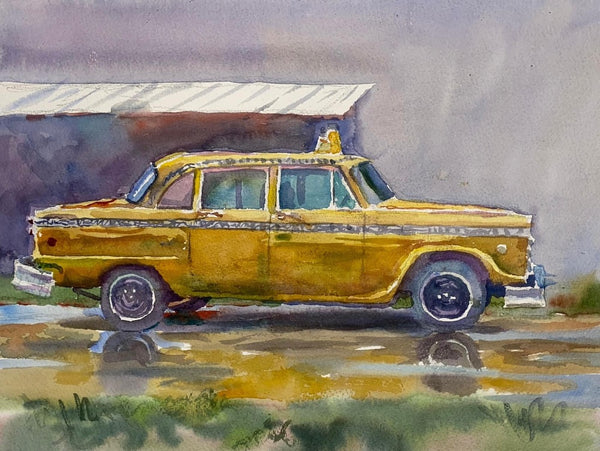 Taxi in Rain