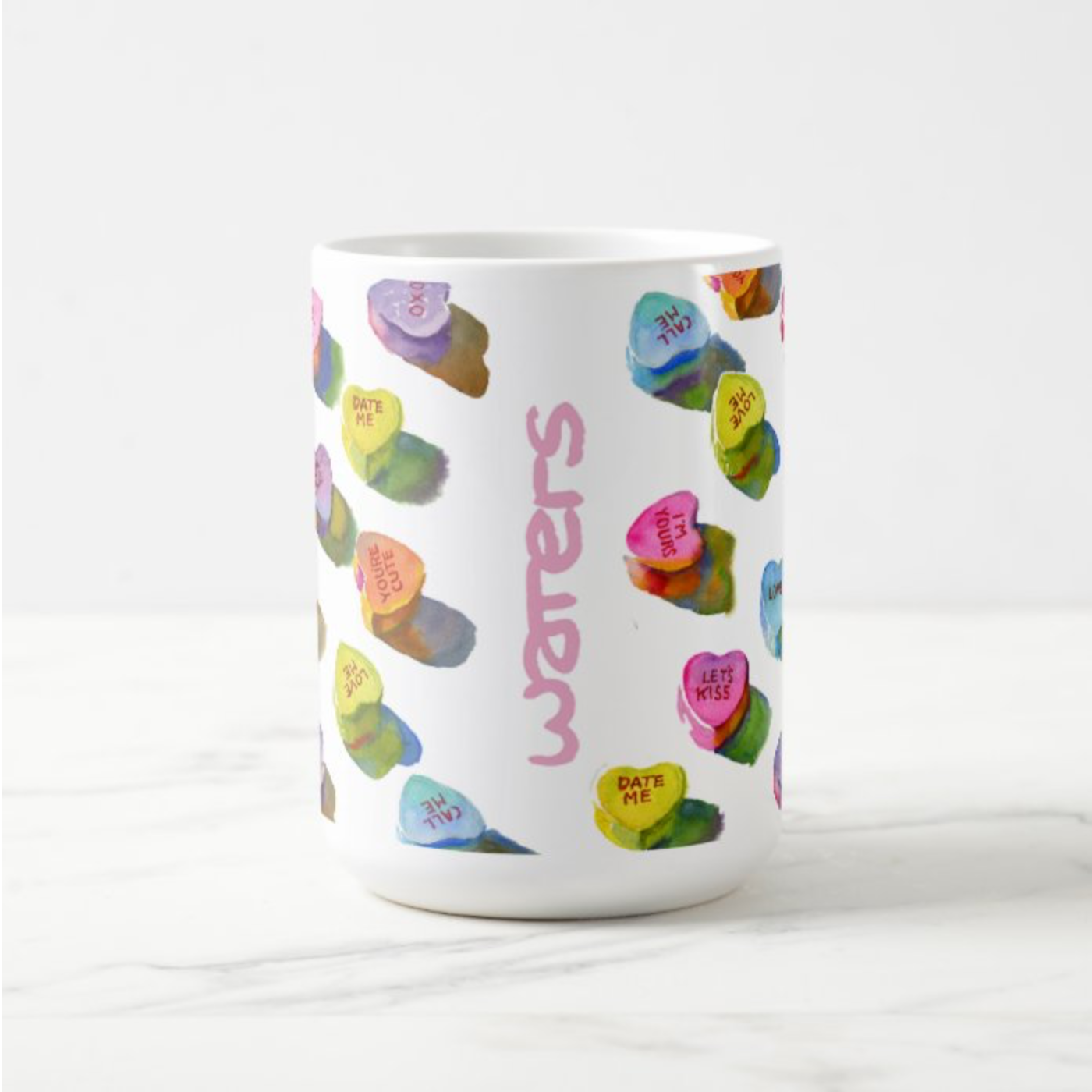 15 oz Mug | Candy Hearts