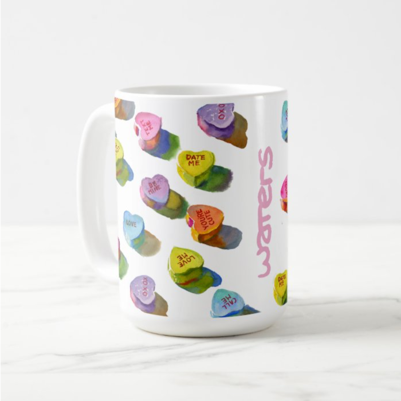 15 oz Mug | Candy Hearts