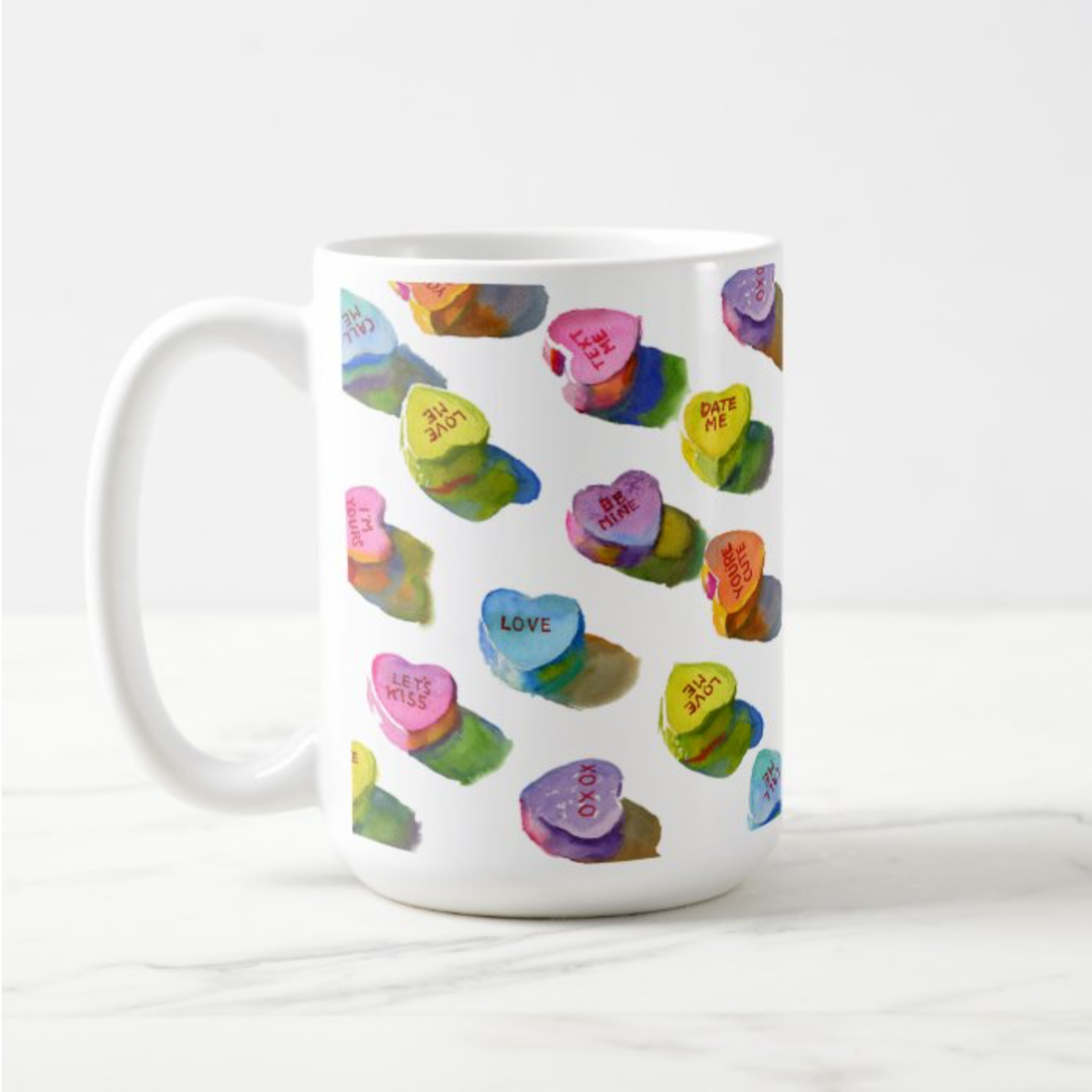 15 oz Mug | Candy Hearts