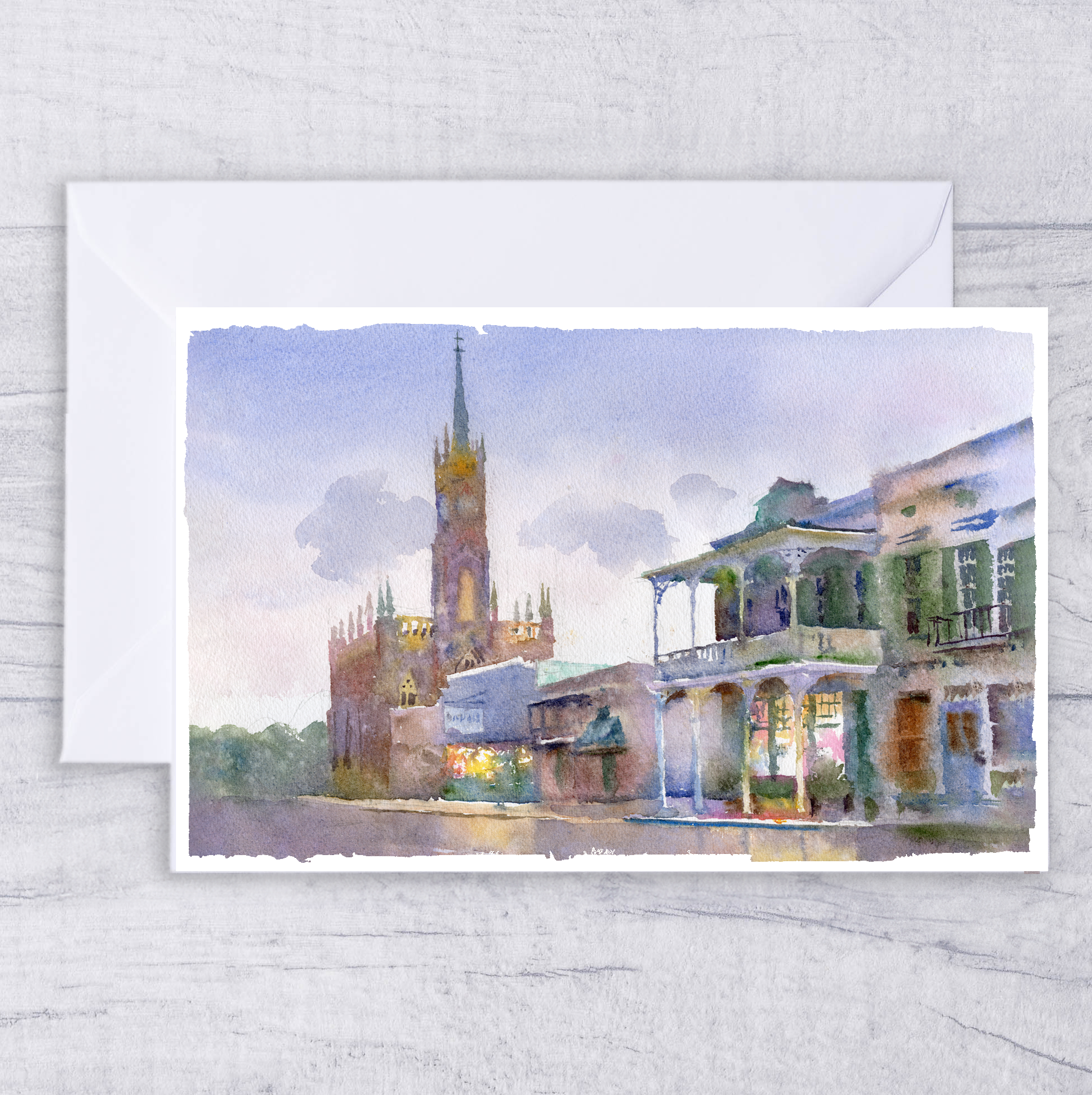 Greeting Cards | Rain on Main Down the Drain