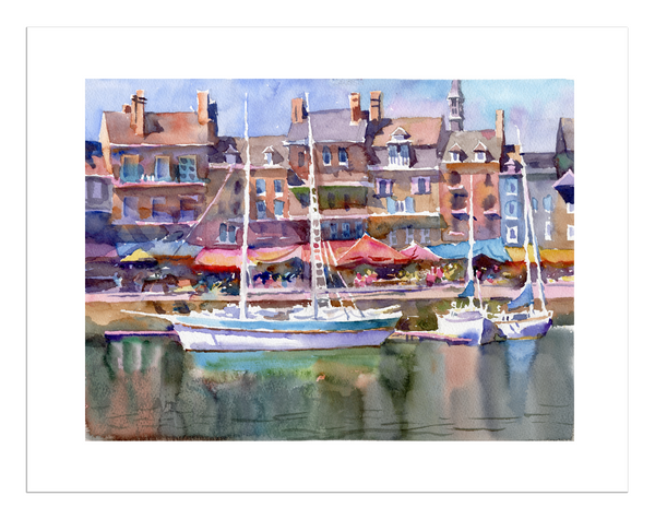 Print | Dine Ashore | Honfleur, France