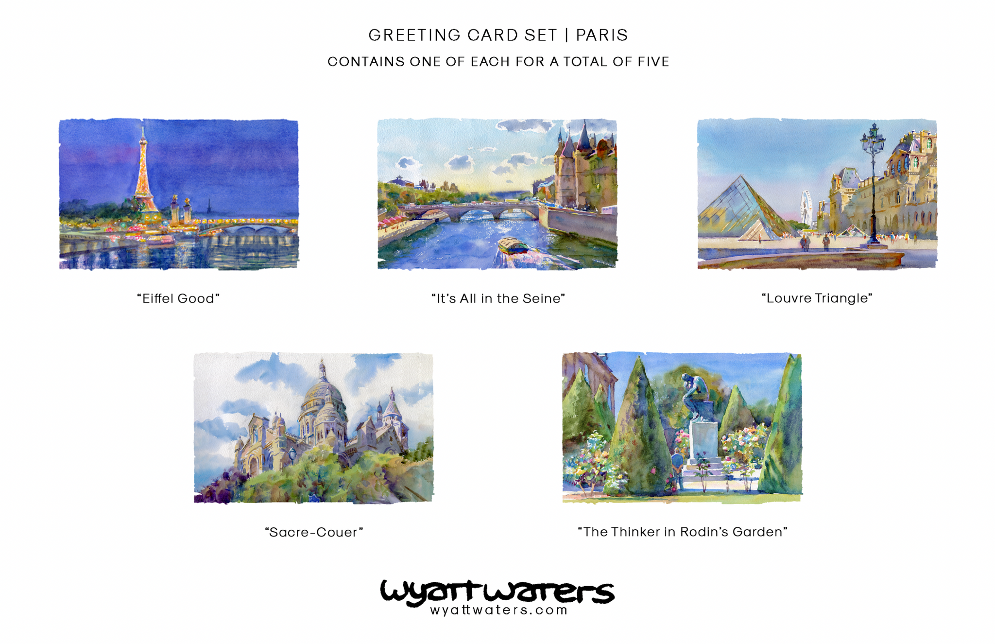 Greeting Cards | Paris Multi Pack