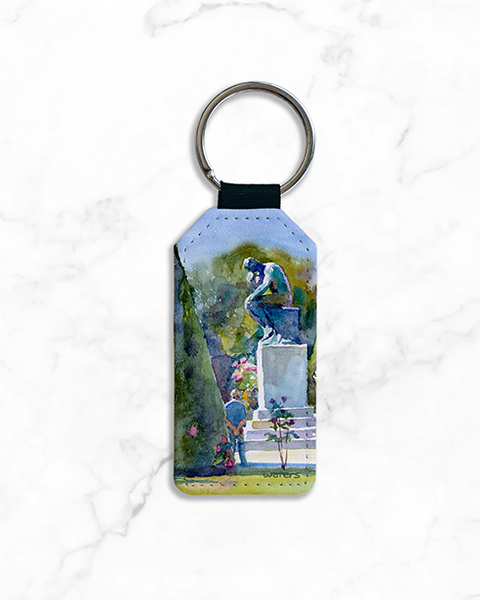 Keychain | The Thinker In Rodin's Garden