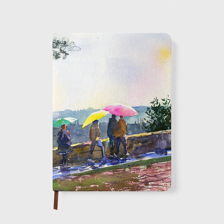 Notebook | Flowers in The Rain