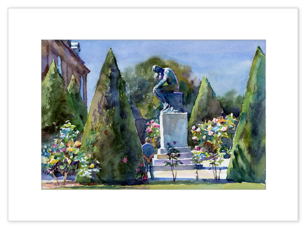 Print | The Thinker in Rodin's Garden