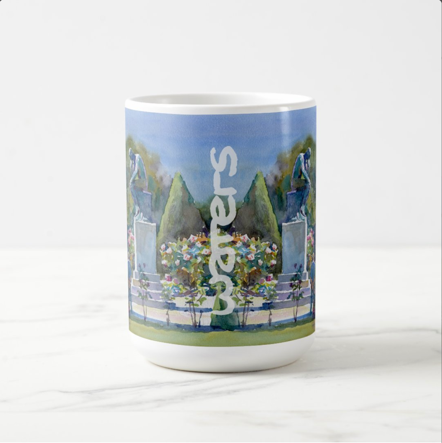 15 oz Mug | The Thinker in Rodin's Garden