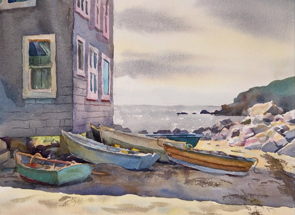 Windows and Dories | Monhegan, Maine