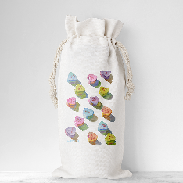 Wine Bag | Candy Hearts