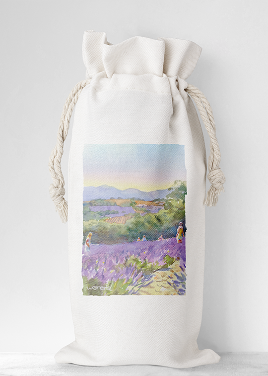 Wine Bag | Purple Hay