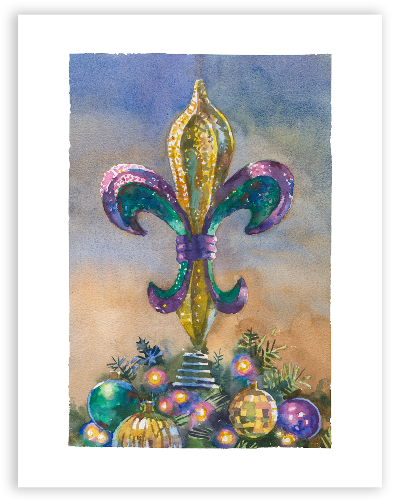 Print | Mardi Gras Tree