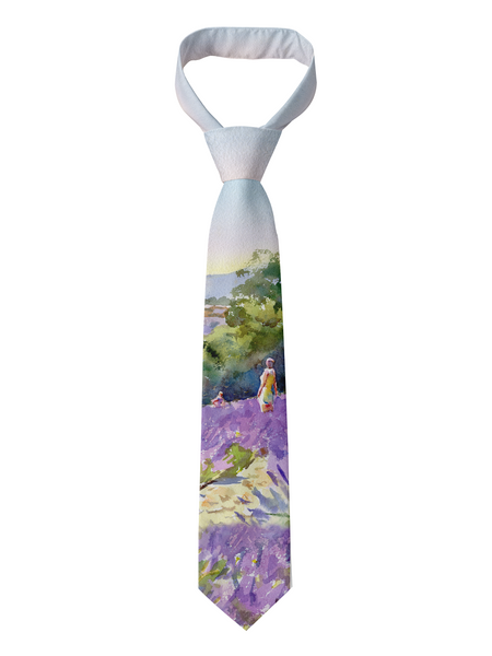 Tie | Purple Hay