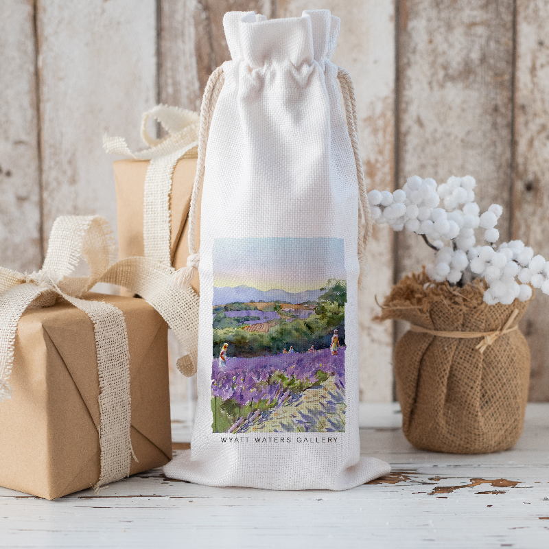 Wine Bag | Purple Hay